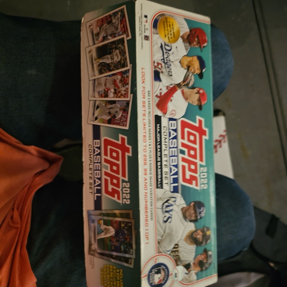 Topps Baseball Trading Cards Box - Red, Blue, White